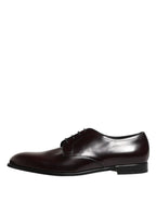 Black Lace Up Leather Dress Derby Men Shoes