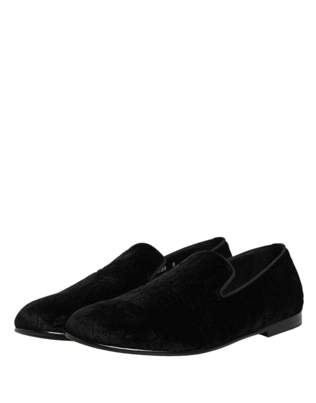 Black Velvet Slip On Loafers Formal Men Shoes