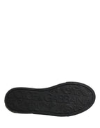 Blue Canvas Embellished Slip On Men Sneakers Shoes