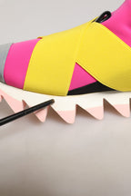 Multicolor Neoprene Elastic Ibiza Sneakers Shoes