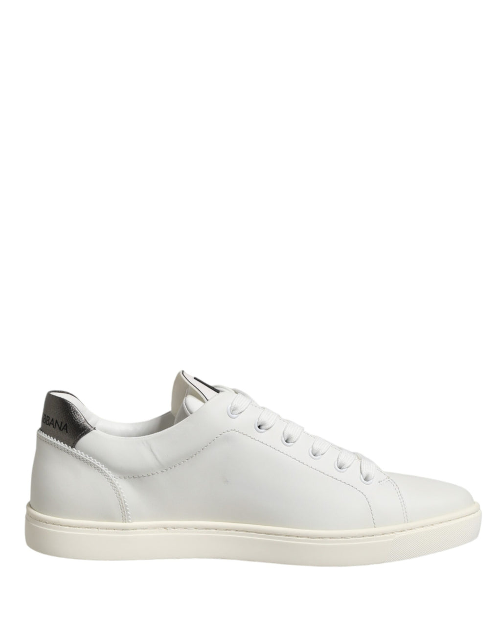 White Leather Sacred Heart Patch Sneakers Shoes