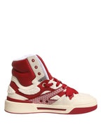 White Red Custom 2.Zero High Top Men Sneakers Shoes