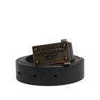 Black Leather Regular Belt