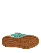 Green Suede New Roma Low Top Sneakers Shoes