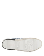 Blue Distressed Denim Low Top Sneakers Shoes