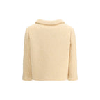 Beige Fleece Wool Coat