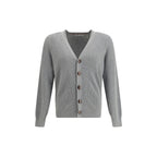 Gray Cotton Cardigan