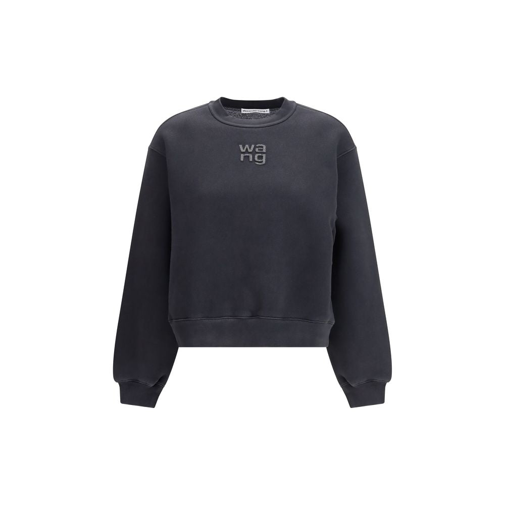 Black Cotton Sweatshirt