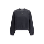 Black Cotton Sweatshirt