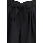 Black Wool Bermuda Shorts