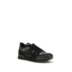 Black Calf Leather Bos Taurus Athletic Sneakers