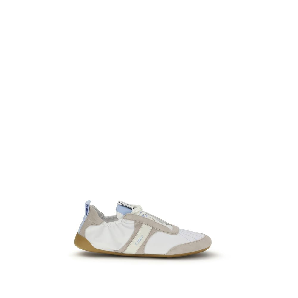 White Calf Leather Bos Taurus Athletic Sneakers