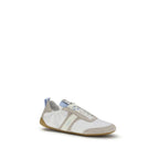 White Calf Leather Bos Taurus Athletic Sneakers