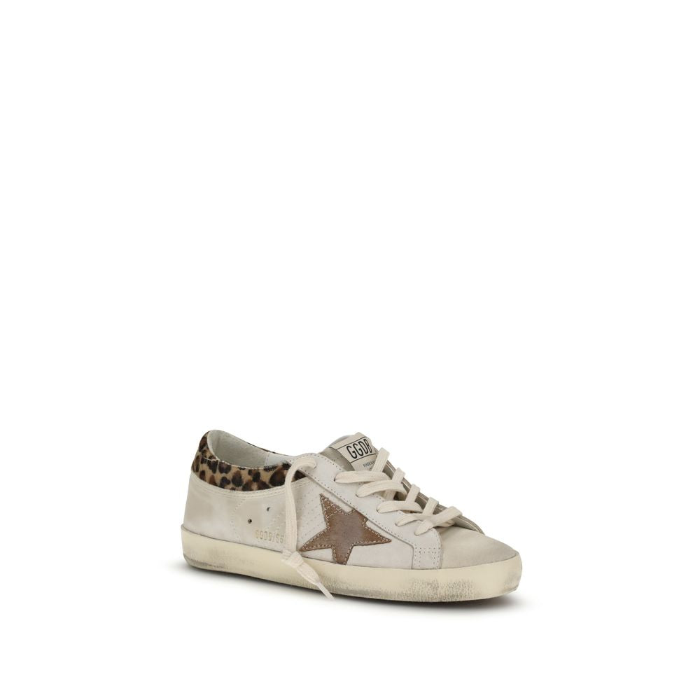 White Calf Leather Bos Taurus Low Top Sneakers