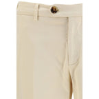 Beige Cotton Pants