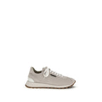 Gray Calf Leather Bos Taurus Chunky Sneakers
