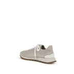 Gray Calf Leather Bos Taurus Chunky Sneakers