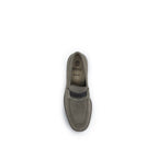 Beige Calf Leather Bos Taurus Slip-On Loafers