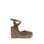 Beige Calf Leather Bos Taurus Espadrilles