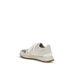 Gray Cotton Athletic Sneakers