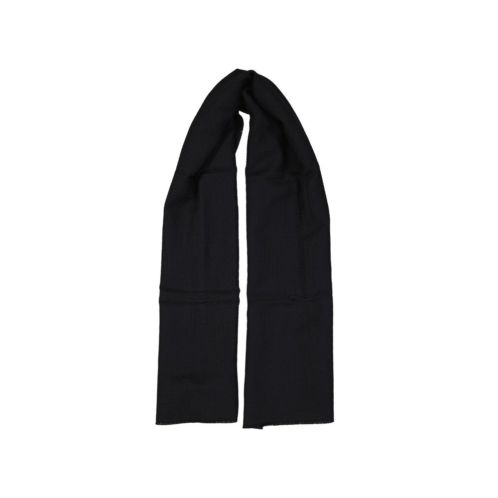 Black Virgin Wool Scarf