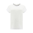 White Elastane T-Shirt