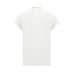 White Elastane T-Shirt