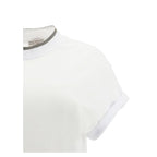 White Elastane T-Shirt