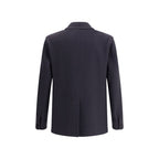 Blue Fleece Wool Coat