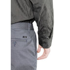 Blue Cotton Skinny Pants