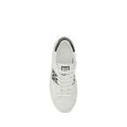 White Calf Leather Bos Taurus Low Top Sneakers