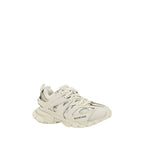 White Polyethylene Athletic Sneakers