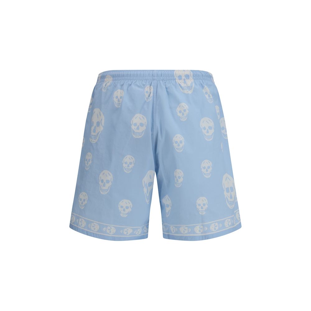 Blue Polyamide Shorts