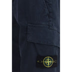 Blue Cotton Bermuda Shorts