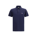 Blue Cotton Polo Shirt