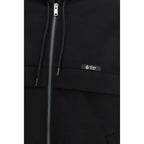 Black Polyester Shell Jacket