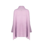 Purple Virgin Wool Poncho