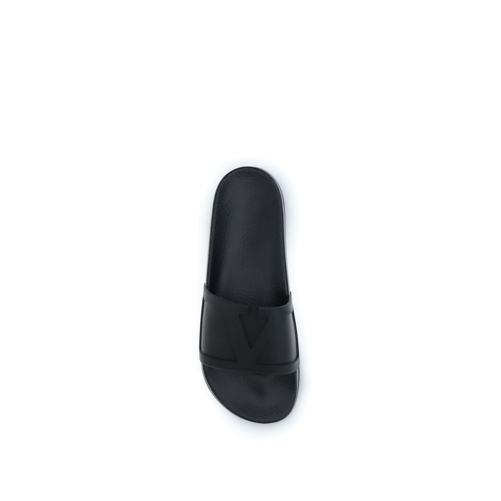 Black Rubber Sandals