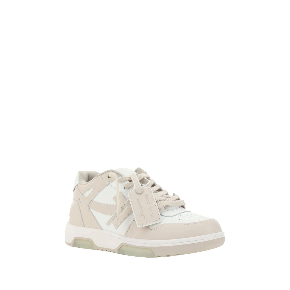 Beige Polyester Low Top Sneakers