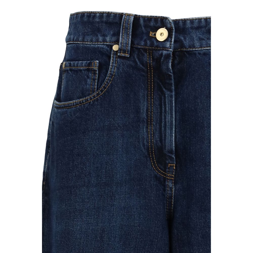 Blue Cotton Jeans Denim