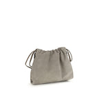 Gray Calf Leather Bos Taurus Clutch Bag
