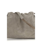 Gray Calf Leather Bos Taurus Clutch Bag