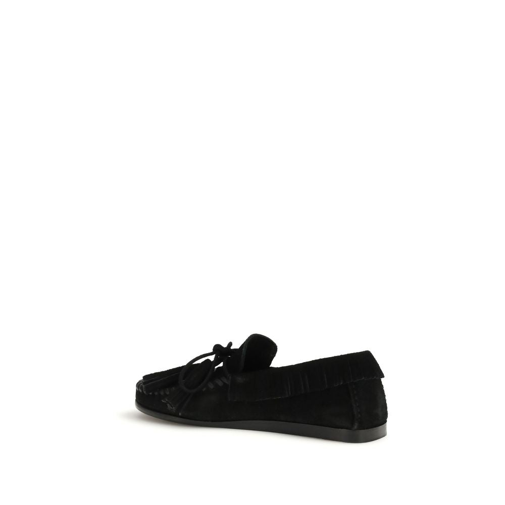 Black Calf Leather Bos Taurus Slip-On Loafers