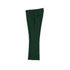 Bicolor Elastane Cropped Pants