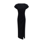 Black Cotton Casual Dress