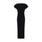 Black Cotton Casual Dress