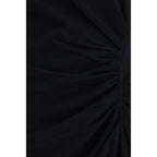 Black Cotton Casual Dress