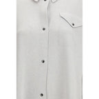 Gray Fleece Wool Shirt