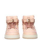 Pink Nylon High Top Sneakers