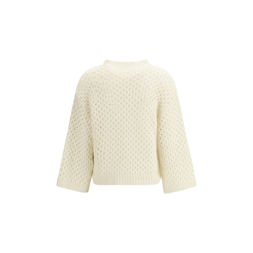 Beige Fleece Wool Sweatshirt
